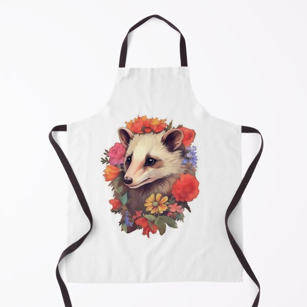 Item preview, Opossum in flowers designed and sold by CrittersHub.