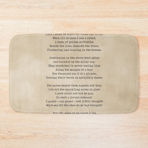 Item preview, I Wandered Lonely as a Cloud - William Wordsworth Poem - Literature - Typewriter Print 1 - Vintage designed and sold by Studio Grafiikka.