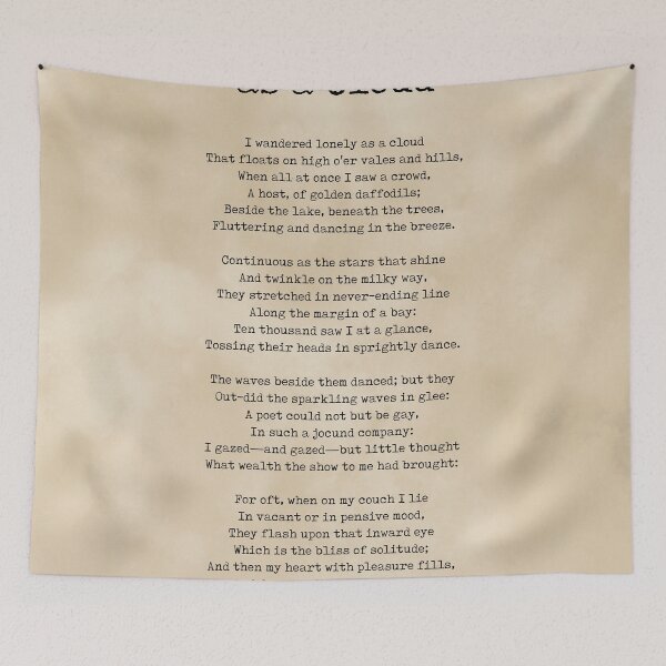 Item preview, I Wandered Lonely as a Cloud - William Wordsworth Poem - Literature - Typewriter Print 1 - Vintage designed and sold by Studio Grafiikka.