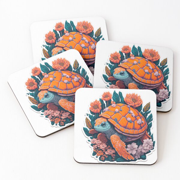 Item preview, Floral Charm 2: Animated Turtle Sticker 2 designed and sold by Graficolandia.
