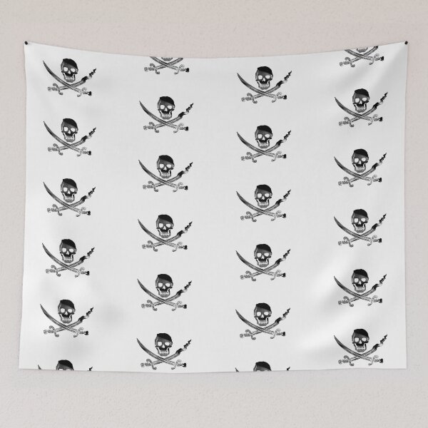 Item preview, Pirate flag black designed and sold by lisabubbles.