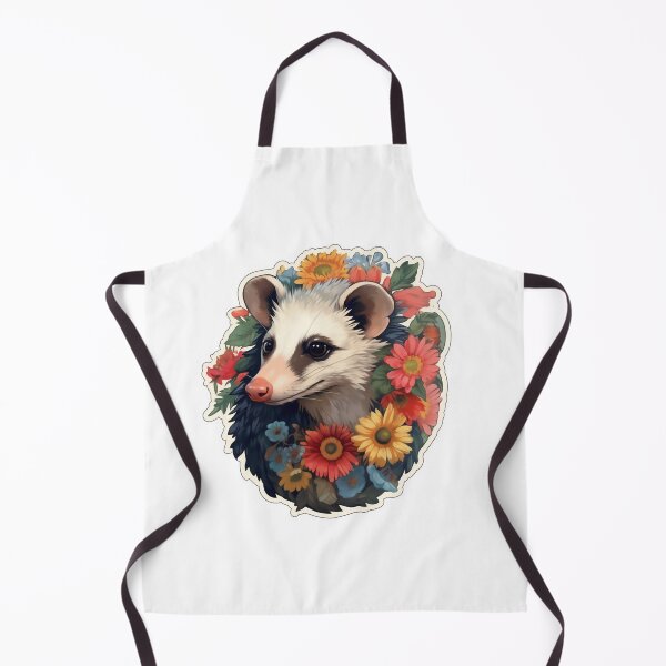 Item preview, Opossum in flowers designed and sold by CrittersHub.