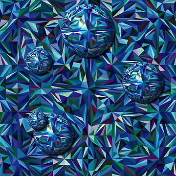 Artwork thumbnail, Triangles In Motion by Genson