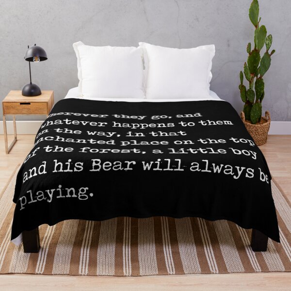 Item preview, A A Milne Quote 07 - The House at Pooh Corner - Literature - Typewriter Print - Black designed and sold by Studio Grafiikka.