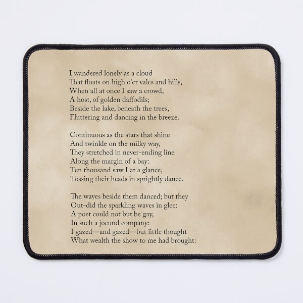 Item preview, Daffodils - William Wordsworth Poem - Literature - Typography Print 1 - Vintage designed and sold by Studio Grafiikka.