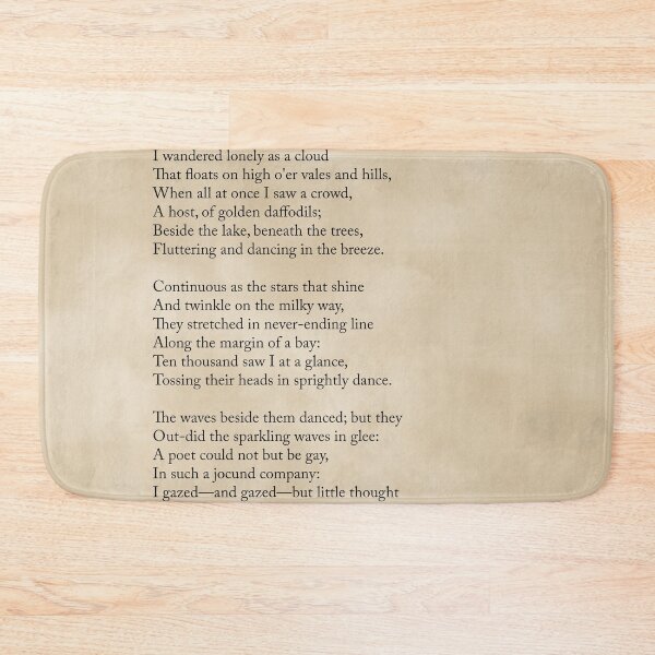 Item preview, Daffodils - William Wordsworth Poem - Literature - Typography Print 1 - Vintage designed and sold by Studio Grafiikka.