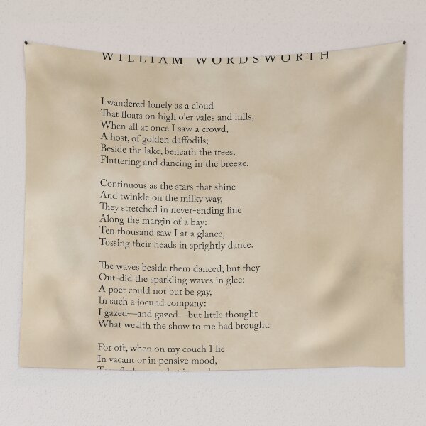 Item preview, Daffodils - William Wordsworth Poem - Literature - Typography Print 1 - Vintage designed and sold by Studio Grafiikka.