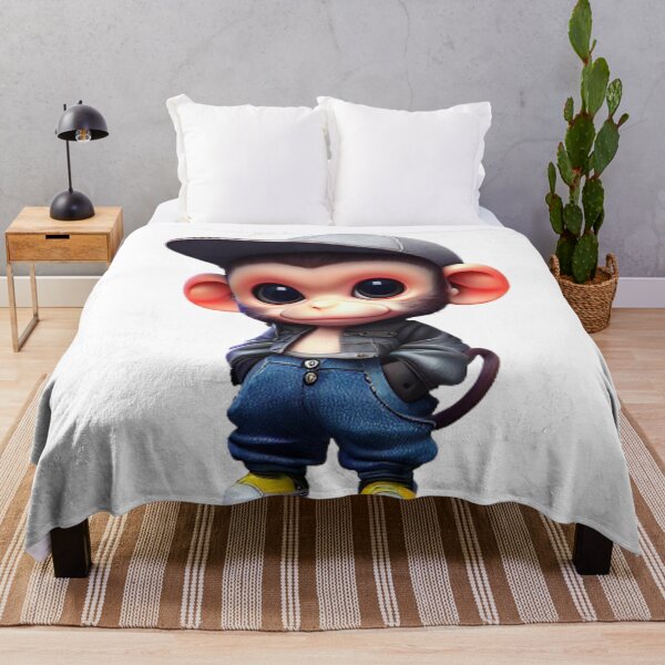 Item preview, "An adorable chibi monkey in urban attire" designed and sold by CHRIST5000.
