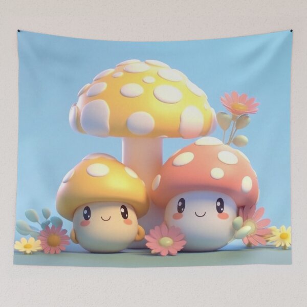 Item preview, Kawaii Mushroom Friends designed and sold by duke818.
