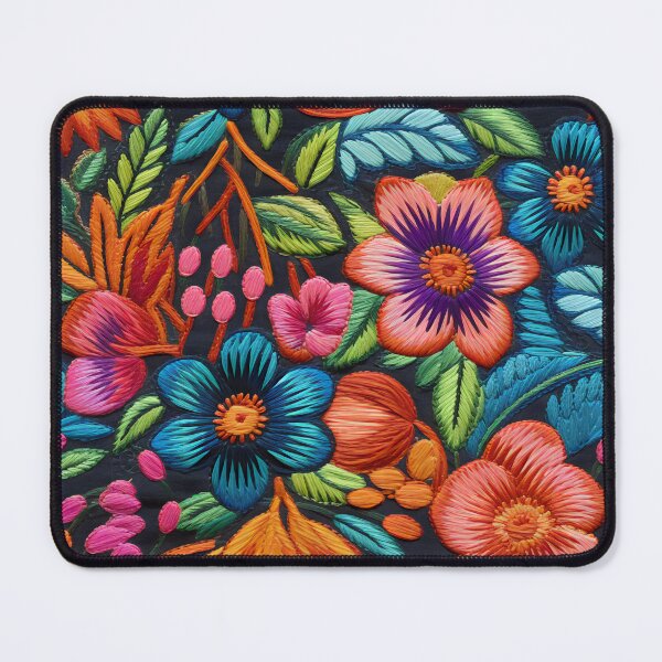 Item preview, Vibrant Floral Embroidery Pattern designed and sold by printorina.