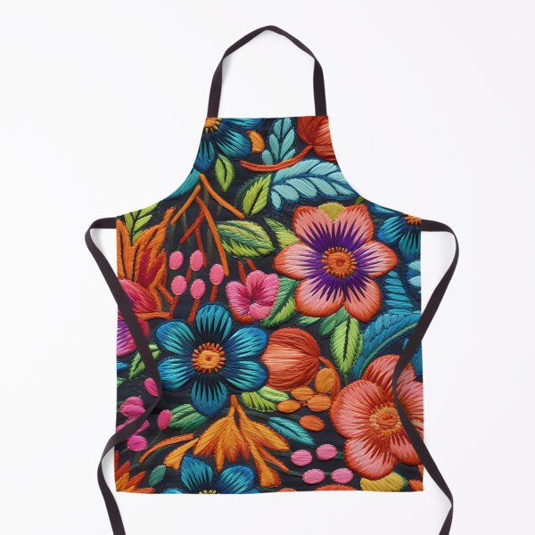 Item preview, Vibrant Floral Embroidery Pattern designed and sold by printorina.