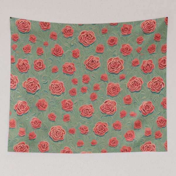 Item preview, Rose flower seamless aesthetic pattern  designed and sold by sreenandhan.