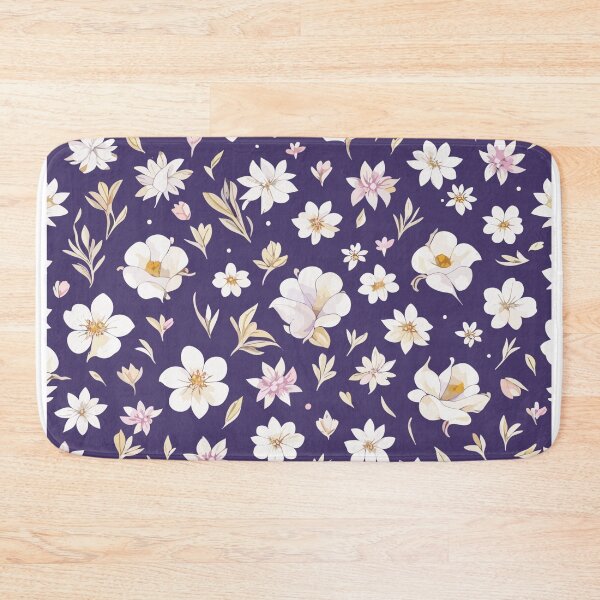 Item preview, white flower floral seamless aesthetic pattern designed and sold by sreenandhan.