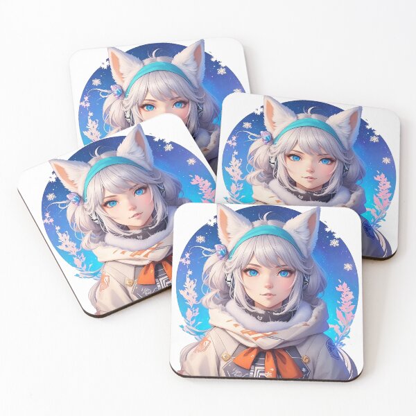 Item preview, Loneliness adds beauty to life Childhood Dream Girls Cat Ear headband Anime T-Shirt  Anime Stiker designed and sold by B2-Soul-of-Art.