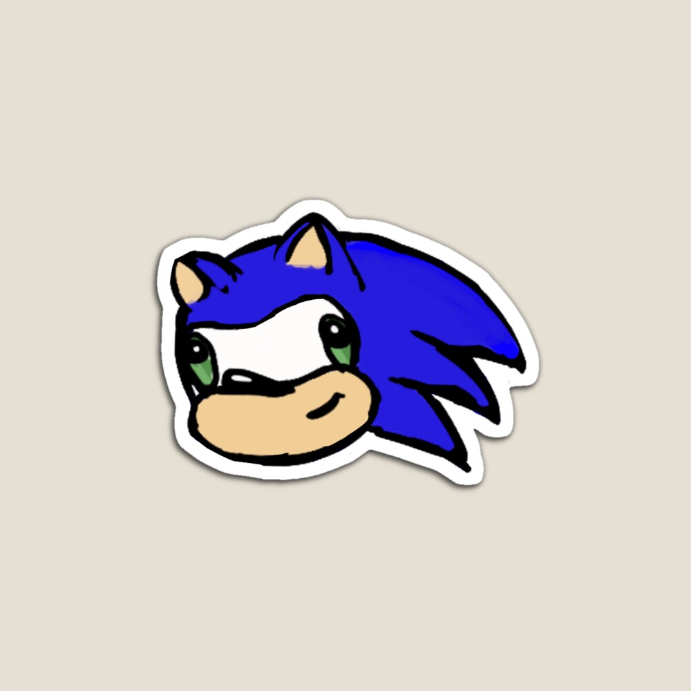 Fleetway Super Sonic Headshot Magnet for Sale by PH4NT4SM