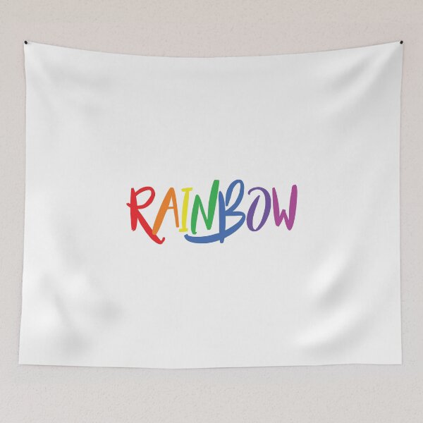 Item preview, RAINBOW Text Design For Girls Boys Kids  designed and sold by saadkh.