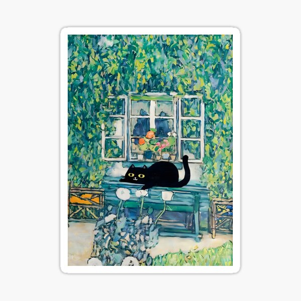 Aperçu de l'œuvre La maison du chat forestier de Gustav Klimt créée et vendue par outdoorway.