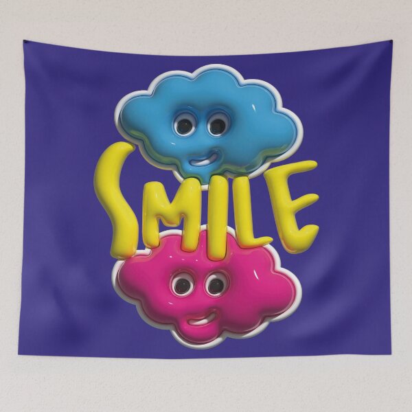 Item preview, Laugh, funny 3D image with clouds designed and sold by utaart.