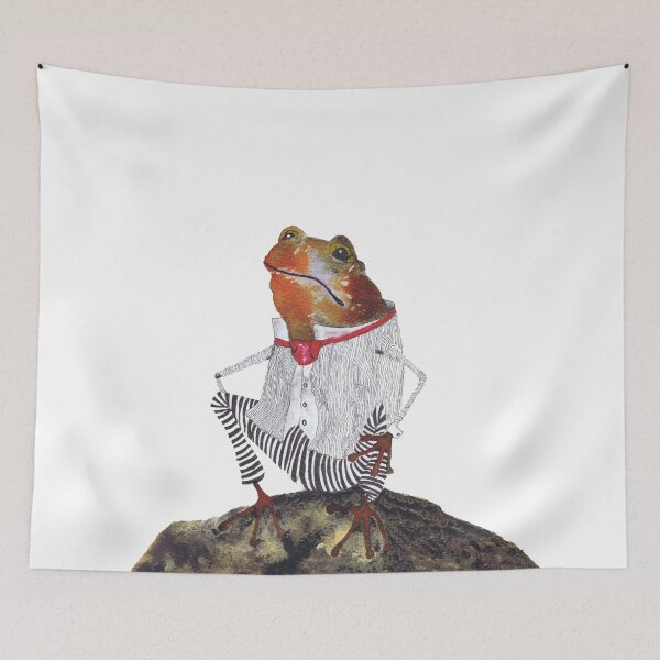 Item preview, FROG ON ROCK designed and sold by Hares & Critters.