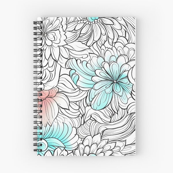 Aperçu de l'œuvre Motif floral complexe de pivoines à fleurs Lineart créée et vendue par Lap-lab.