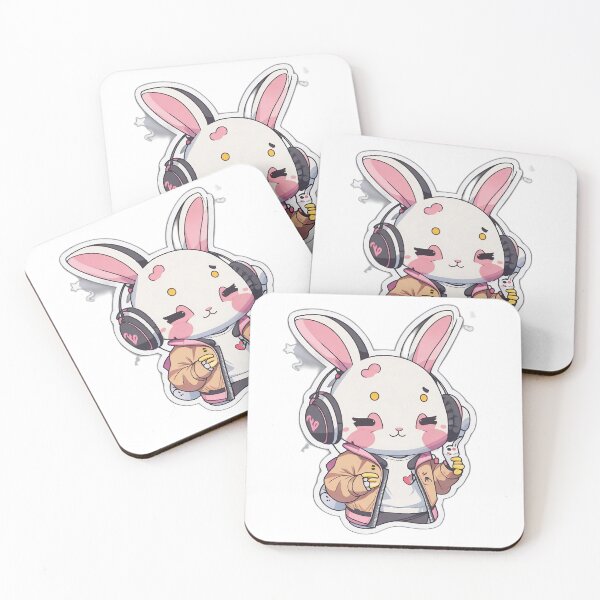 Item preview, Cool style pink face bunny designed and sold by FFixation.