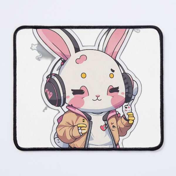 Item preview, Cool style pink face bunny designed and sold by FFixation.