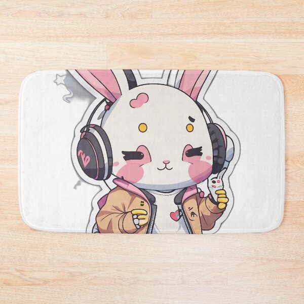 Item preview, Cool style pink face bunny designed and sold by FFixation.