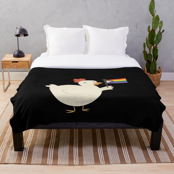 Item preview, pollo de la bandera del orgullo del progreso designed and sold by plotDriving-NPC.
