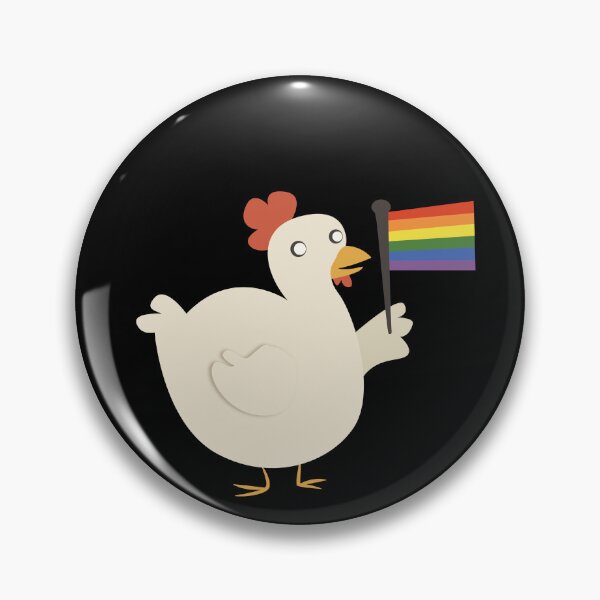 Item preview, rainbow pride flag chicken designed and sold by plotDriving-NPC.