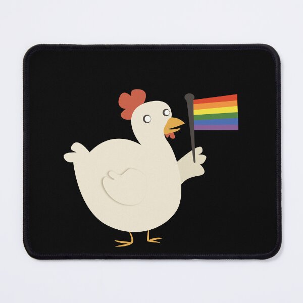 Item preview, rainbow pride flag chicken designed and sold by plotDriving-NPC.