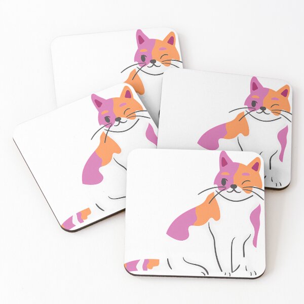Item preview, Lesbian Pride Cat designed and sold by ZootsLuxury.