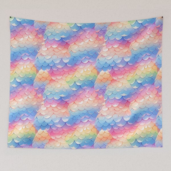 Item preview, Rainbow dragon scales pattern, designed and sold by HydraDreams.