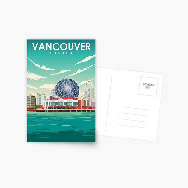 Item preview, Vancouver Canada Travel Poster designed and sold by Stadify.