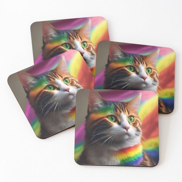 Item preview, Pride , cat pride,   colorful, rainbow,  flag designed and sold by KiraChie.