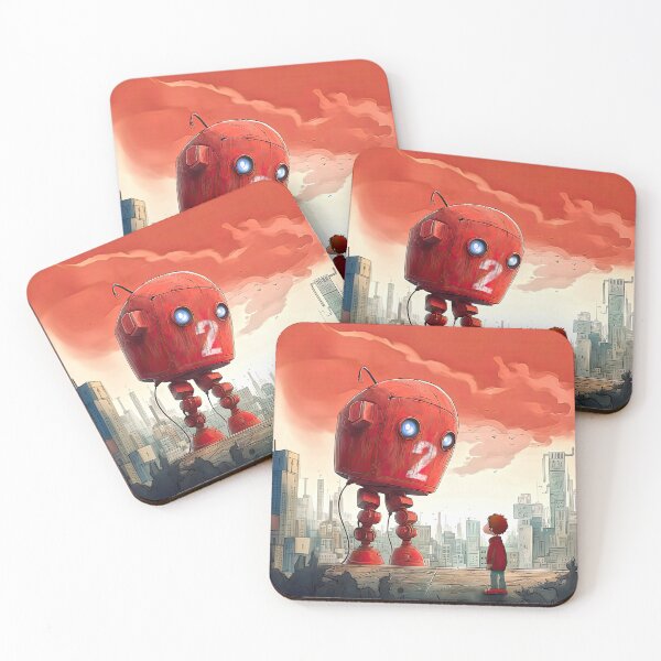 Item preview, Red robot No.2 designed and sold by Studio-Gekko.