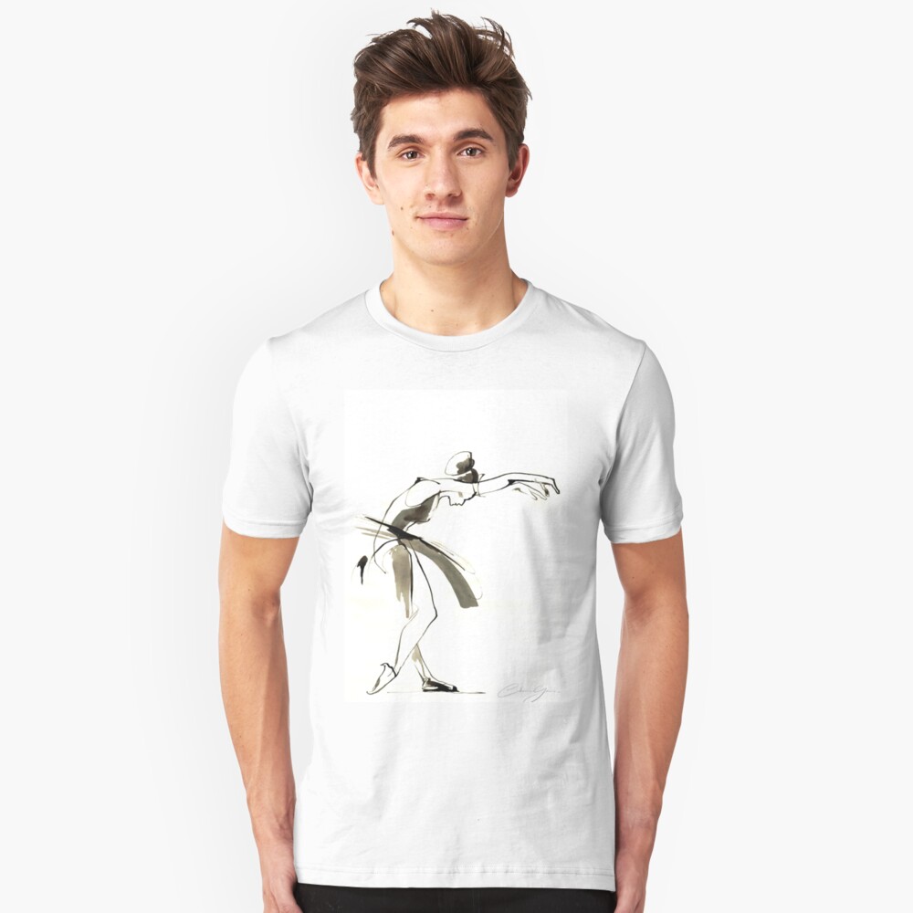 Dance Drawing Slim Fit T-Shirt
