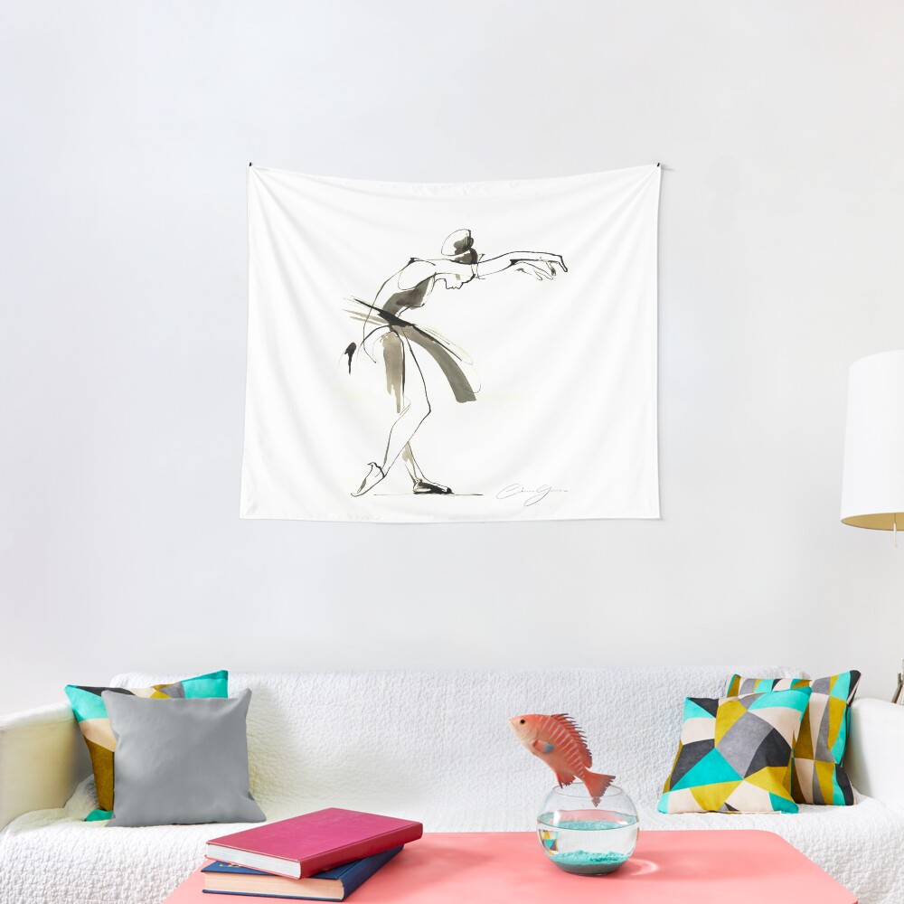 Dance Drawing Tapestry