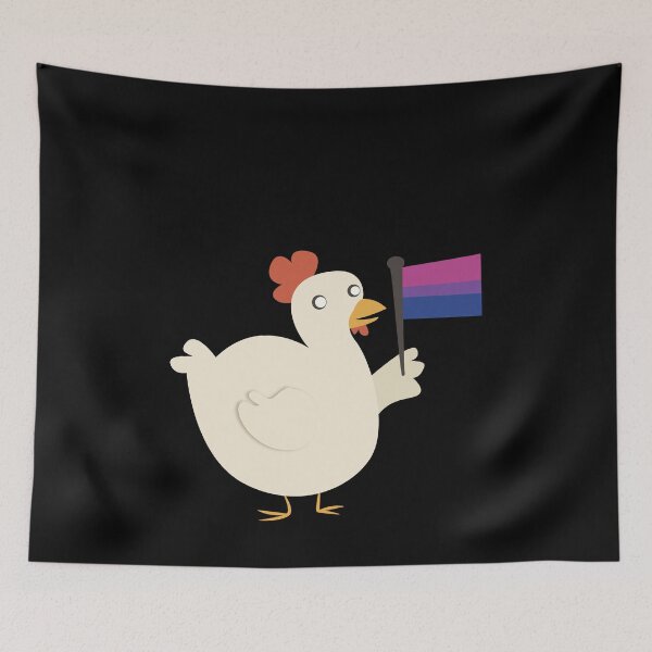Item preview, bi pride flag chicken designed and sold by plotDriving-NPC.