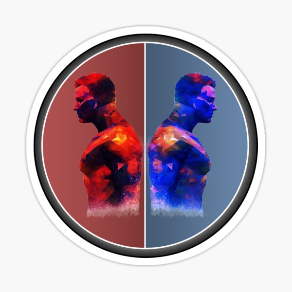 Two Sides Sticker