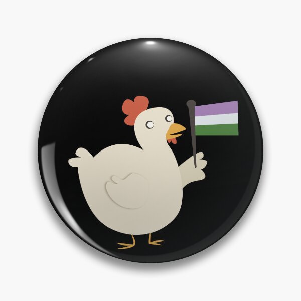 Item preview, genderqueer pride flag chicken designed and sold by plotDriving-NPC.
