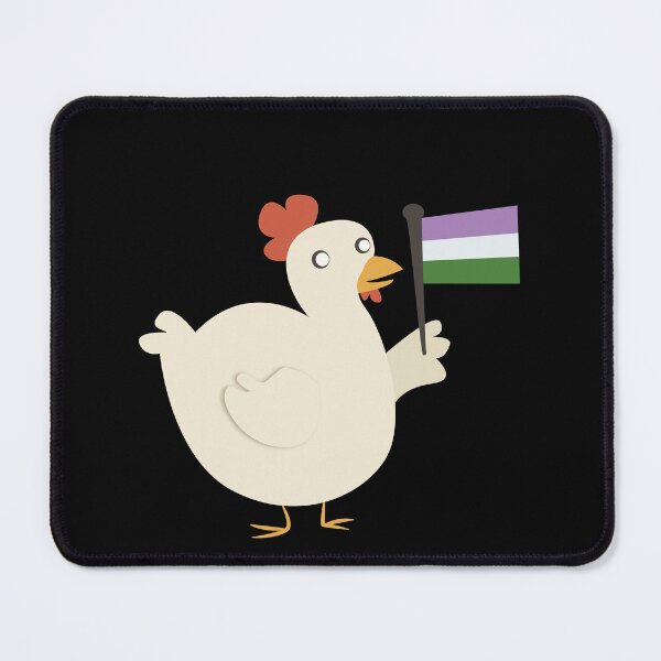 Item preview, genderqueer pride flag chicken designed and sold by plotDriving-NPC.