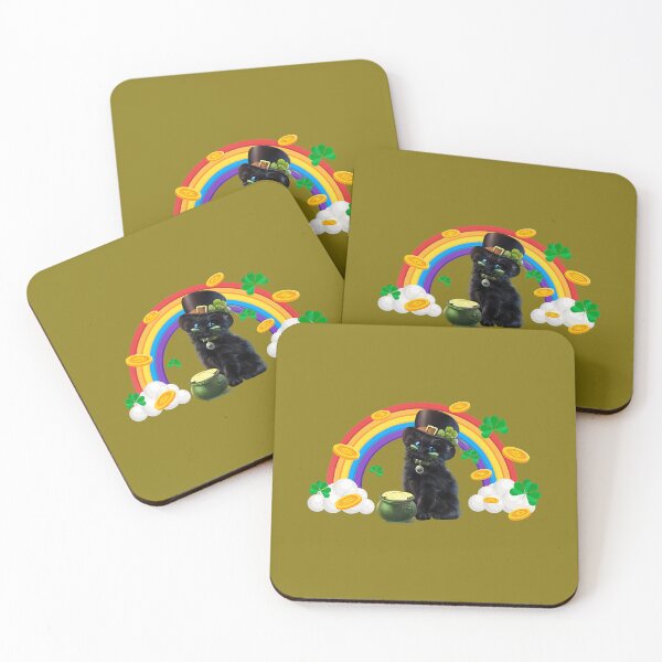 Item preview, Cat St Patricks Day Rainbow Leprechaun Hat 		 designed and sold by xtqzdpfove44.