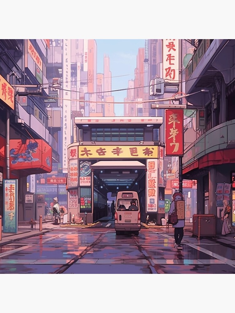Background material for anime - sidewalk in the... - Stock Illustration  [100923310] - PIXTA