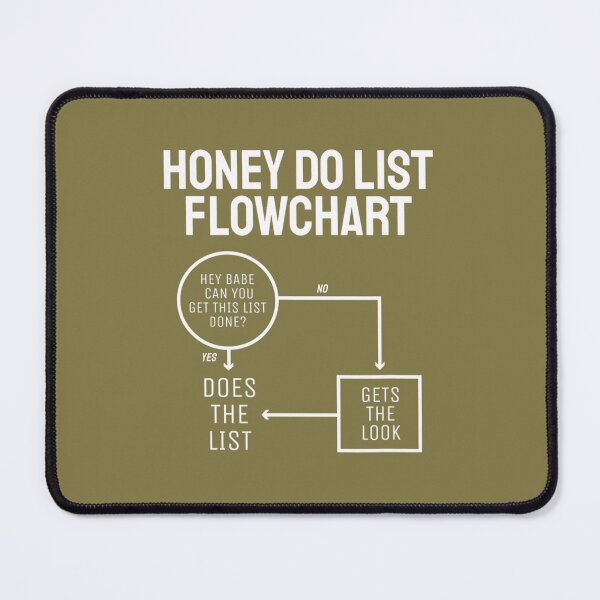 Item preview, Funny Honey Do List Flow Chart Father's Day Dad Joke designed and sold by ijkdpszag76.