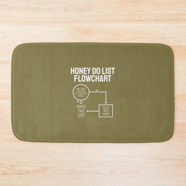 Item preview, Funny Honey Do List Flow Chart Father's Day Dad Joke 		 designed and sold by ijkdpszag76.