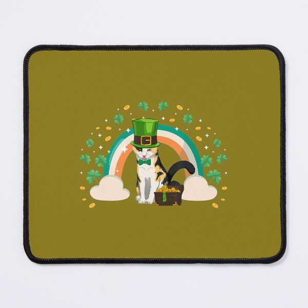 Item preview, Cat St Patricks Day Rainbow Leprechaun 		 designed and sold by xtqzdpfove44.