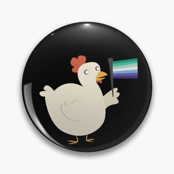 Item preview, gay (mlm) pride flag chicken designed and sold by plotDriving-NPC.