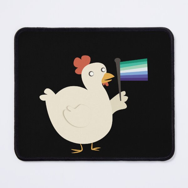 Item preview, gay (mlm) pride flag chicken designed and sold by plotDriving-NPC.