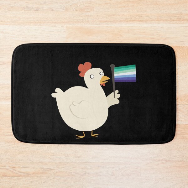 Item preview, gay (mlm) pride flag chicken designed and sold by plotDriving-NPC.