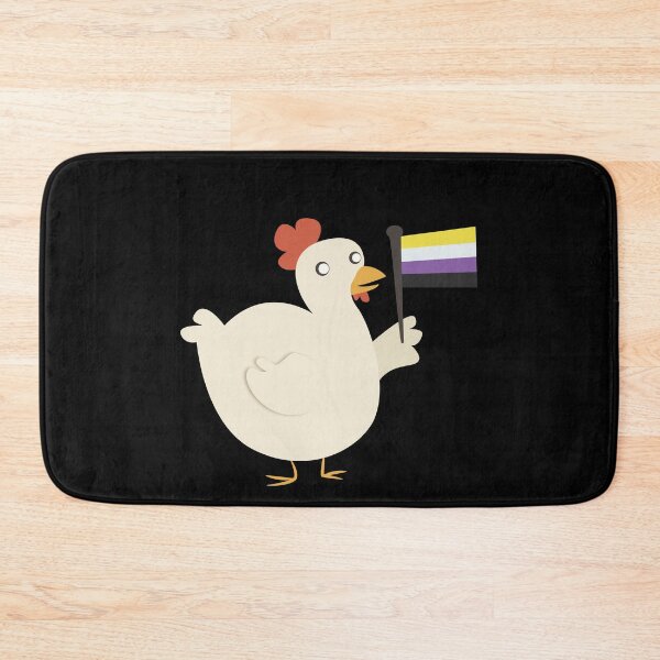 Item preview, non-binary pride flag chicken designed and sold by plotDriving-NPC.